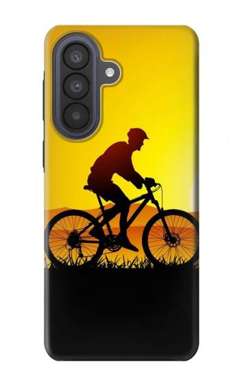 S2385 自転車 夕焼け Bicycle Bike Sunset Samsung Galaxy A57 バックケース、フリップケース・カバー