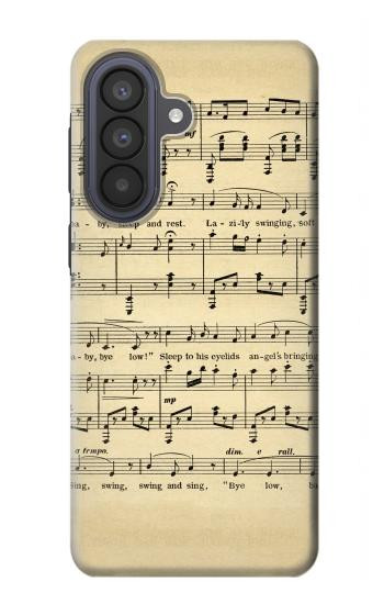 S2504 ヴィンテージ音楽シート Vintage Music Sheet Samsung Galaxy A57 バックケース、フリップケース・カバー
