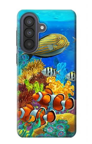 S2568 海と魚とサンゴ Sea Seabed Fish Corals Underwater Ocean Samsung Galaxy A57 バックケース、フリップケース・カバー