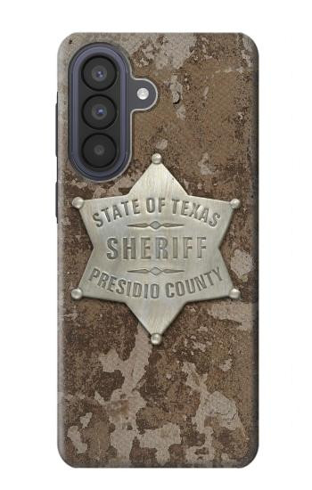 S2868 テキサス保安官バッジ Texas Presidio County Sheriff Badge Samsung Galaxy A57 バックケース、フリップケース・カバー