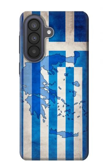 S2970 ギリシャサッカー Greece Map Football Soccer Flag Samsung Galaxy A57 バックケース、フリップケース・カバー