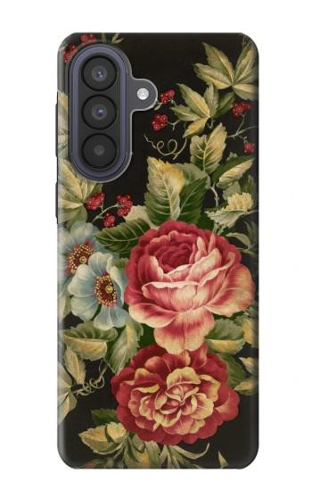 S3013 ヴィンテージバラ Vintage Antique Roses Samsung Galaxy A57 バックケース、フリップケース・カバー