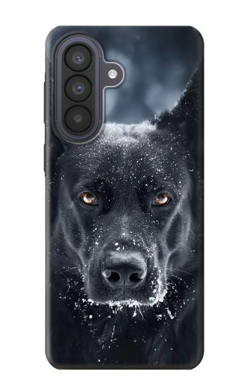 S3168 ドイツのシェパード・ブラック・ドッグ German Shepherd Black Dog Samsung Galaxy A57 バックケース、フリップケース・カバー