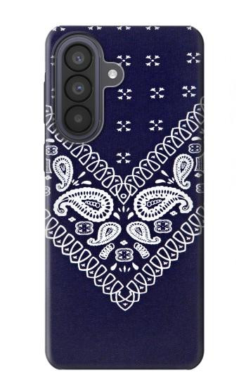 S3357 ネイビーブルーバンダナパターン Navy Blue Bandana Pattern Samsung Galaxy A57 バックケース、フリップケース・カバー