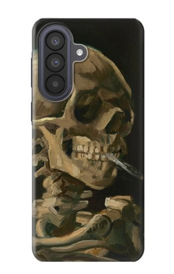 S3358 ヴィンセント・ヴァン・ゴッホ スケルトンタバコ Vincent Van Gogh Skeleton Cigarette Samsung Galaxy A57 バックケース、フリップケース・カバー