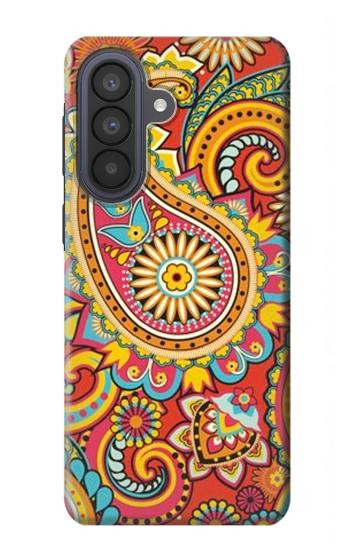 S3402 ペイズリー花柄 Floral Paisley Pattern Seamless Samsung Galaxy A57 バックケース、フリップケース・カバー