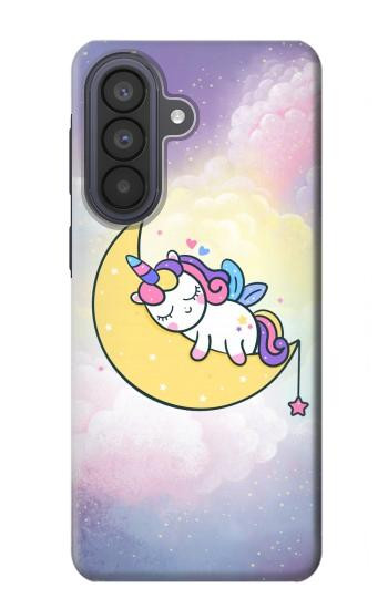 S3485 かわいい眠りユニコーン Cute Unicorn Sleep Samsung Galaxy A57 バックケース、フリップケース・カバー