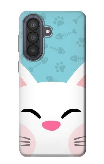 S3542 かわいい猫漫画 Cute Cat Cartoon Samsung Galaxy A57 バックケース、フリップケース・カバー