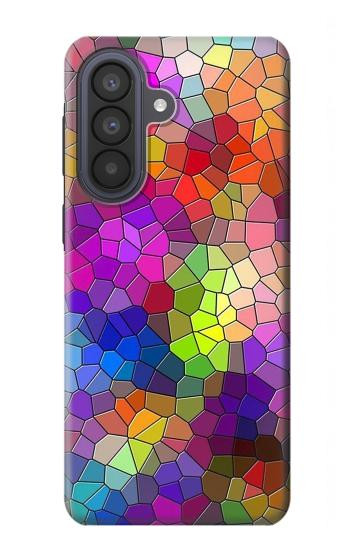 S3677 カラフルなレンガのモザイク Colorful Brick Mosaics Samsung Galaxy A57 バックケース、フリップケース・カバー