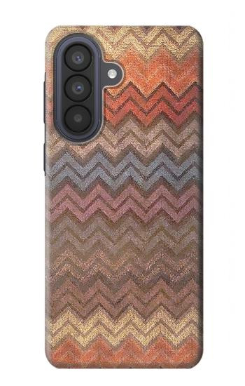 S3752 ジグザグ生地パターングラフィックプリント Zigzag Fabric Pattern Graphic Printed Samsung Galaxy A57 バックケース、フリップケース・カバー