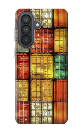 S3861 カラフルなコンテナ ブロック Colorful Container Block Samsung Galaxy A57 バックケース、フリップケース・カバー