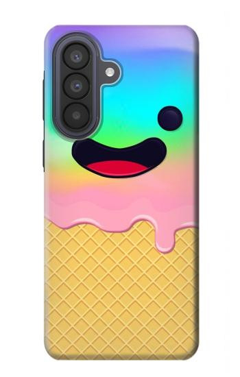 S3939 アイスクリーム キュートな笑顔 Ice Cream Cute Smile Samsung Galaxy A57 バックケース、フリップケース・カバー