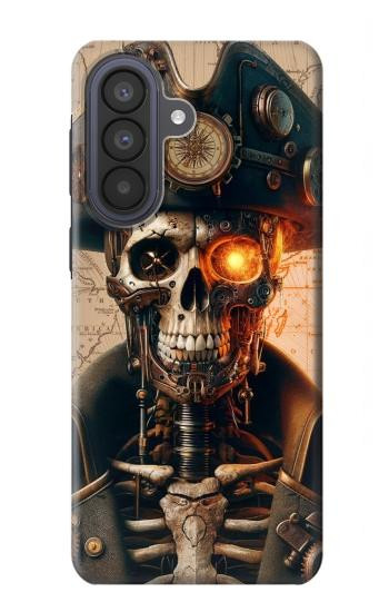 S4018 スチームパンク 海賊の頭蓋骨 Steampunk Pirate Skull Samsung Galaxy A57 バックケース、フリップケース・カバー