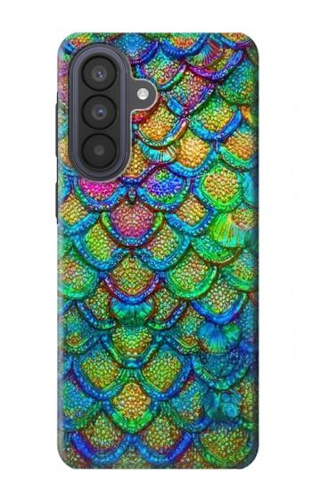 S4071 カラフルな人魚の鱗 Colorful Mermaid Scale Samsung Galaxy A57 バックケース、フリップケース・カバー