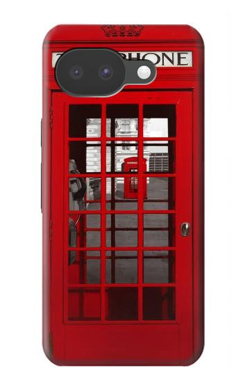 S0058 ロンドン〔イギリス〕の赤い電話ボックス Classic British Red Telephone Box Google Pixel 10a バックケース、フリップケース・カバー