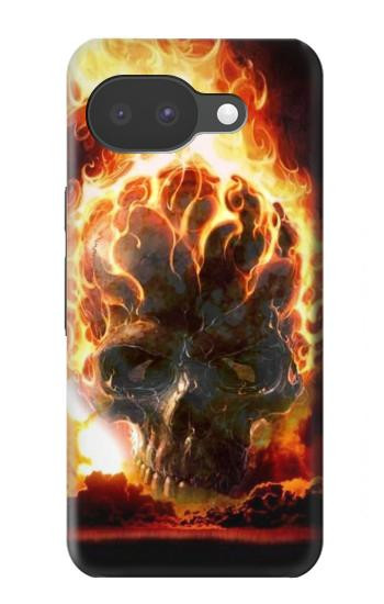 S0863 地獄火スカル Hell Fire Skull Google Pixel 10a バックケース、フリップケース・カバー