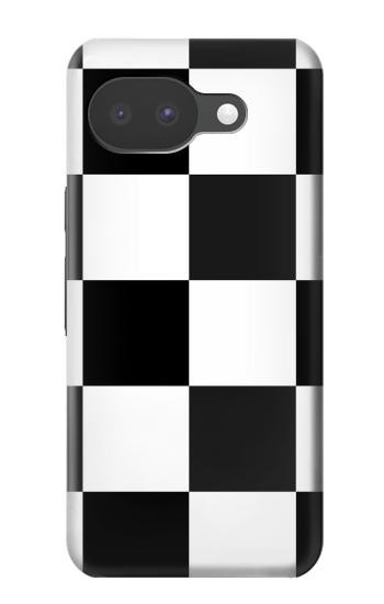 S2492 黒と白のチェッカーボード Black and White Check Google Pixel 10a バックケース、フリップケース・カバー