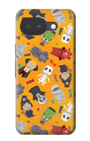 S3275 かわいいハロウィーンの漫画のパターン Cute Halloween Cartoon Pattern Google Pixel 10a バックケース、フリップケース・カバー