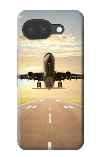 S3837 飛行機離陸日の出 Airplane Take off Sunrise Google Pixel 10a バックケース、フリップケース・カバー