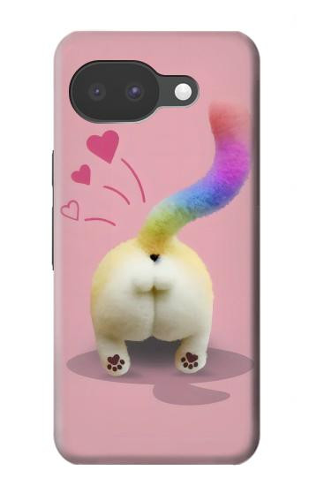 S3923 猫のお尻の虹のしっぽ Cat Bottom Rainbow Tail Google Pixel 10a バックケース、フリップケース・カバー