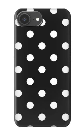 S2299 黒い水玉 Black Polka Dots iPhone 17e バックケース、フリップケース・カバー