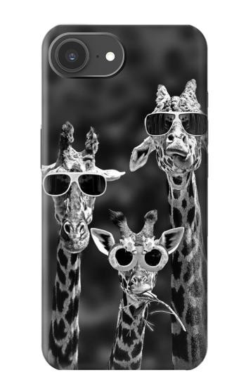 S2327 サングラスとキリン Giraffes With Sunglasses iPhone 17e バックケース、フリップケース・カバー