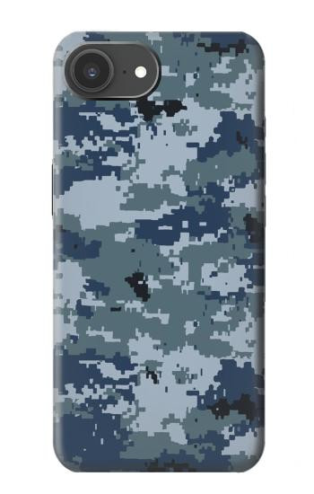 S2346 海軍迷彩グラフィック Navy Camo Camouflage Graphic iPhone 17e バックケース、フリップケース・カバー