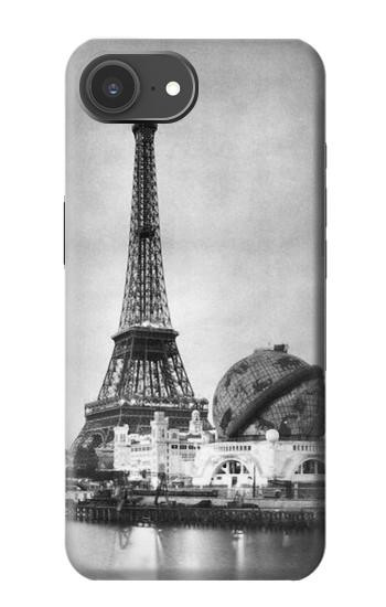 S2350 古いパリエッフェル塔 Old Paris Eiffel Tower iPhone 17e バックケース、フリップケース・カバー