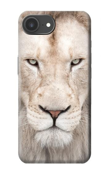S2399 ホワイトライオンの顔 White Lion Face iPhone 17e バックケース、フリップケース・カバー