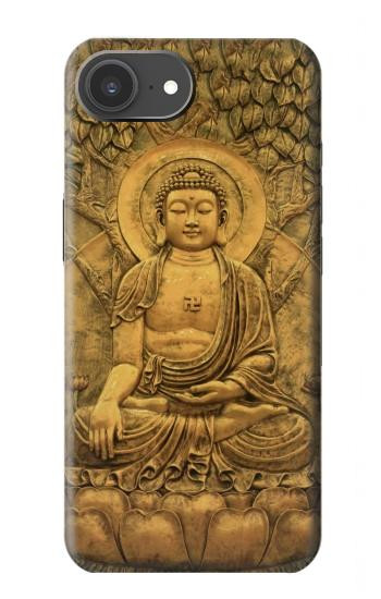 S2452 仏グラフィックプリント Buddha Bas Relief Art Graphic Printed iPhone 17e バックケース、フリップケース・カバー