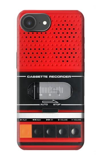 S3204 レッドカセットレコーダーグラフィック Red Cassette Recorder Graphic iPhone 17e バックケース、フリップケース・カバー