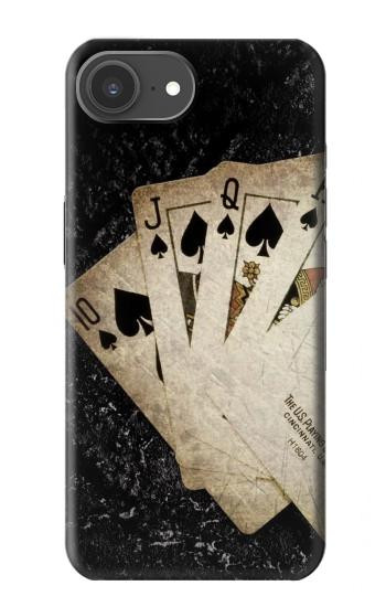 S3231 ヴィンテージロイヤルストレートフラッシュカード Vintage Royal Straight Flush Cards iPhone 17e バックケース、フリップケース・カバー