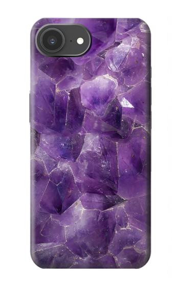 S3713 パープルクォーツアメジストグラフィックプリント Purple Quartz Amethyst Graphic Printed iPhone 17e バックケース、フリップケース・カバー
