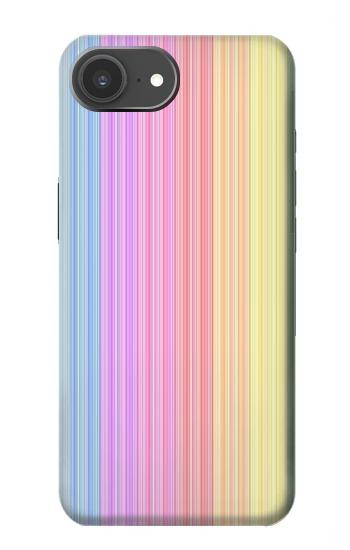 S3849 カラフルな縦の色 Colorful Vertical Colors iPhone 17e バックケース、フリップケース・カバー
