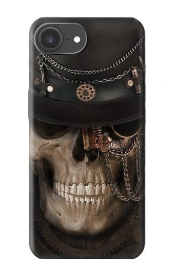 S3852 スチームパンクな頭蓋骨 Steampunk Skull iPhone 17e バックケース、フリップケース・カバー