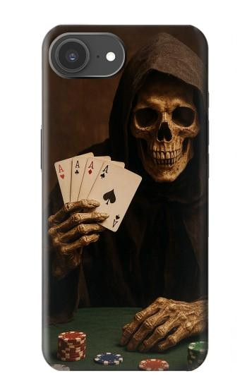 S3994 死神ポーカー勝利 Grim Reaper Poker Win iPhone 17e バックケース、フリップケース・カバー