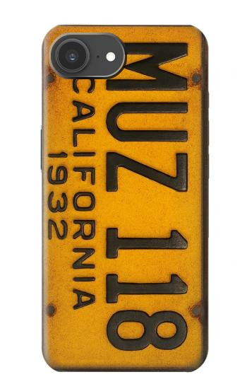 S4060 ヴィンテージカリフォルニアの車のナンバープレート Vintage California Car License Plate iPhone 17e バックケース、フリップケース・カバー