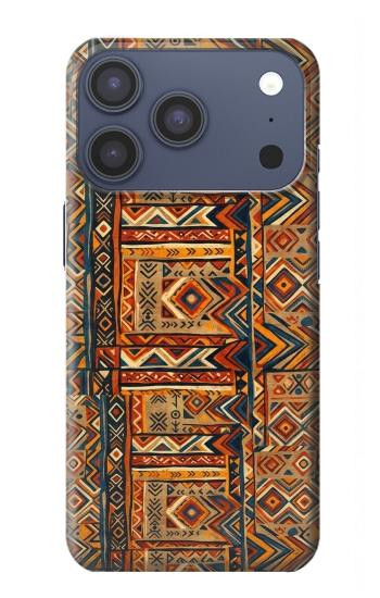 S4079 トライバル幾何学柄 Tribal Geometric Ethnic Pattern iPhone 17 Pro バックケース、フリップケース・カバー
