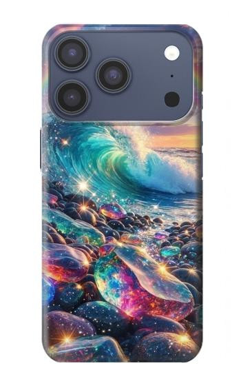 S4084 虹色ファンタジー波 Rainbow Ocean Wave Fantasy iPhone 17 Pro バックケース、フリップケース・カバー