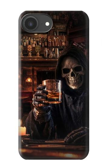 S4102 スカルバーアート Vintage Skull Tavern Artwork iPhone 16e, 17e バックケース、フリップケース・カバー
