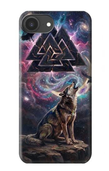 S4110 オオカミと古代紋章 Mystic Wolf Ancient Symbol Artwork iPhone 16e, 17e バックケース、フリップケース・カバー