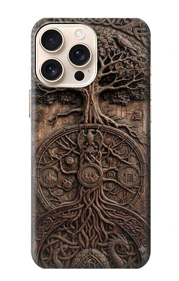 S4103 生命の樹アート Ancient Tree Of Life Symbol Art iPhone 16 pro バックケース、フリップケース・カバー