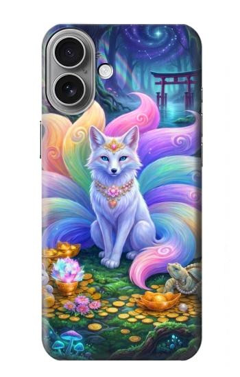 S4088 幻想キツネ精霊 Fantasy Fox Spirit Magical Artwork iPhone 16 plus バックケース、フリップケース・カバー