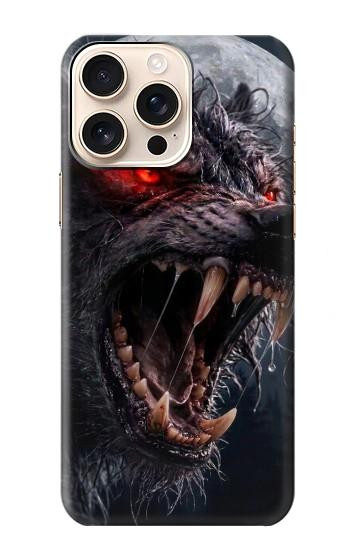 S4094 月夜のオオカミ Wolf Moonlight Fantasy Art iPhone 16 pro max バックケース、フリップケース・カバー