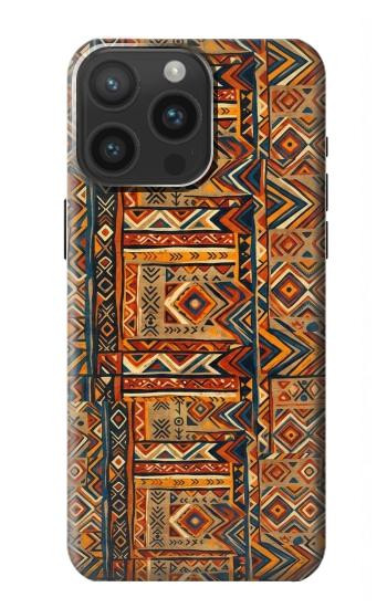 S4079 トライバル幾何学柄 Tribal Geometric Ethnic Pattern iPhone 15 Pro Max バックケース、フリップケース・カバー