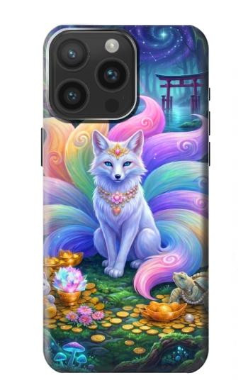 S4088 幻想キツネ精霊 Fantasy Fox Spirit Magical Artwork iPhone 15 Pro Max バックケース、フリップケース・カバー