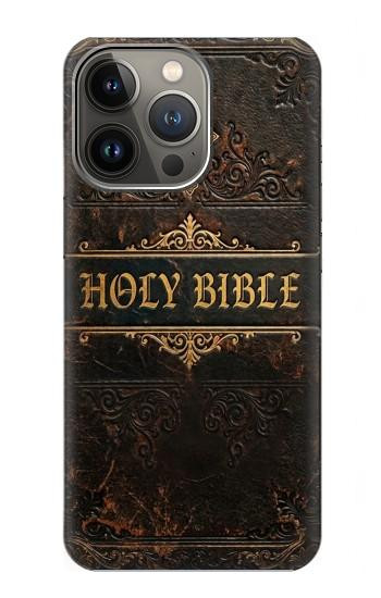 S4109 アンティーク聖書風表紙 Vintage Antique Bible Book Cover Art iPhone 13 Pro Max バックケース、フリップケース・カバー