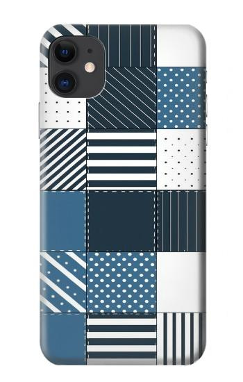 S4082 モダンパッチワーク柄 Modern Geometric Patchwork Pattern iPhone 11 バックケース、フリップケース・カバー