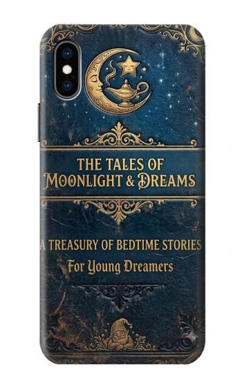 S4080 月夜の幻想物語 Moonlit Fantasy Bedtime Story iPhone X, iPhone XS バックケース、フリップケース・カバー