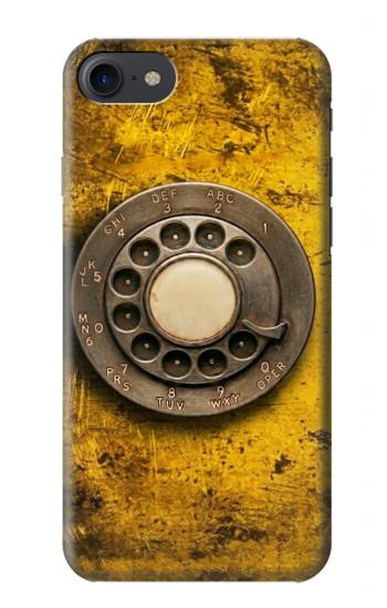 S4107 レトロ電話ダイヤル Retro Rotary Phone Dial Vintage iPhone 7, iPhone 8, iPhone SE (2020) (2022) バックケース、フリップケース・カバー